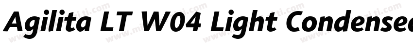 Agilita LT W04 Light Condensed字体转换